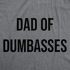 Mens Funny T Shirts Dad Of Dumbasses Sarcastic Fathers Day Tee For Men