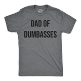 Mens Funny T Shirts Dad Of Dumbasses Sarcastic Fathers Day Tee For Men