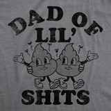 Mens Funny T Shirts Dad Of Lil Shits Sarcastic Fathers Day Graphic Tee For Men
