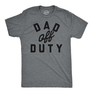 Mens Funny T Shirts Dad Off Duty Sarcastic Fathers Day Novelty Tee For Men