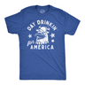 Mens Funny T Shirts Day Drinkin For America Sarcastic Fourth Of July Tee For Men
