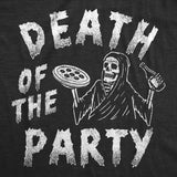 Mens Funny T Shirts Death of the Party Sarcastic Grim Reaper Graphic Tee for Men