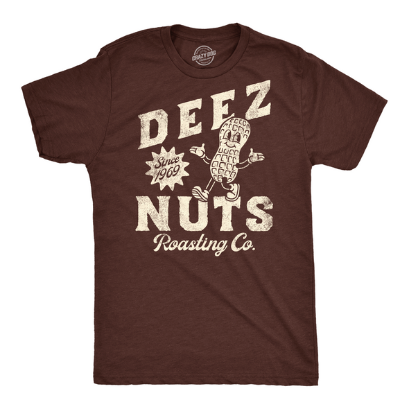 Mens Funny T Shirts Deez Nuts Roasting Co Sarcastic Novelty Tee For Men