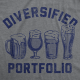 Mens Funny T Shirts Diversified Portfolio Beers Sarcastic Drinking Graphic Tee For Men
