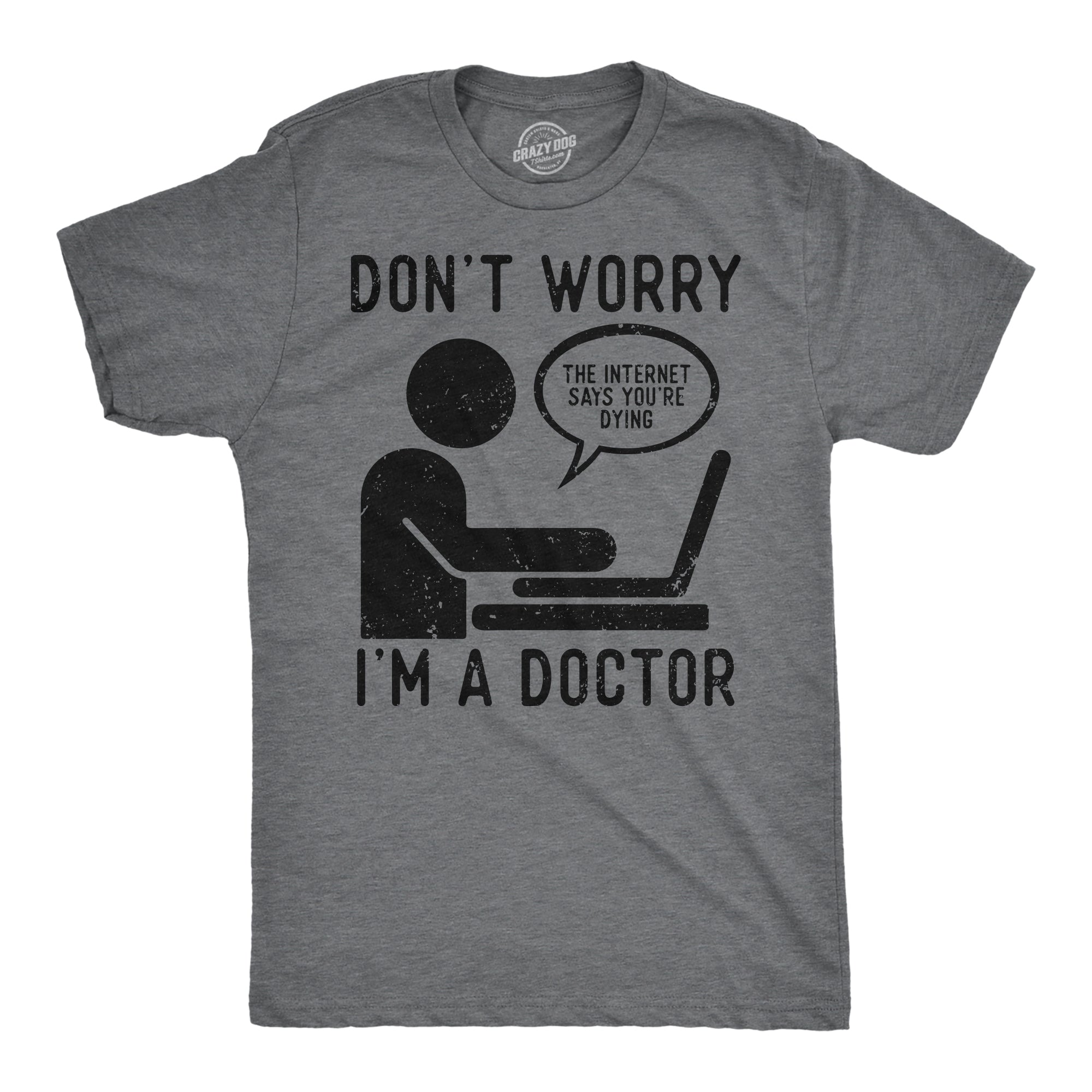 Mens Funny T Shirts Dont Worry Im A Doctor Sarcastic Graphic Tee For M Nerdy Shirts