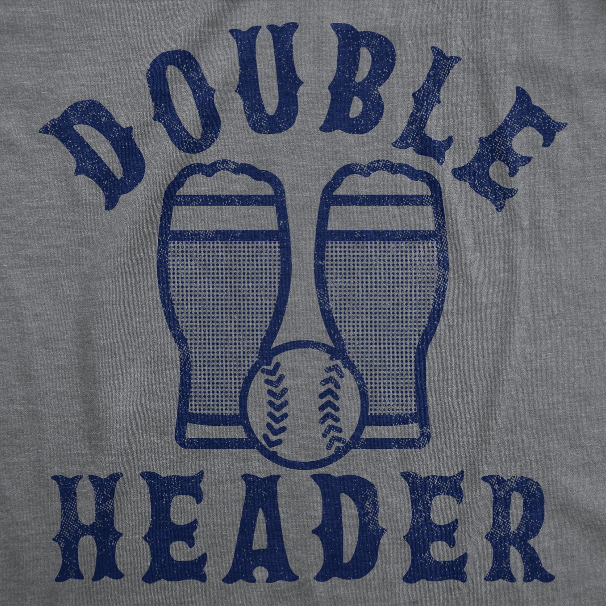 Mens Funny T Shirts Double Header Sarcastic Baseball Game Drinkng Tee For Men