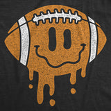 Mens Dripping Football Smile Funny T Shirts Sports Graphic Tee for Men