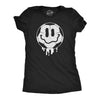 Womens Dripping Soccer Ball Smile Funny T Shirts Sports Graphic Tee For Ladies