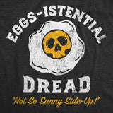 Mens Funny T Shirts Eggs Istential Dread Sarcastic Food Graphic Novelty Tee for Men