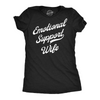 Womens Funny T Shirts Emotional Support Wife Sarcastic Graphic Tee For Ladies