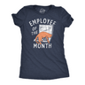Womens Funny T Shirts Employee of the Month Sarcastic Office Tee for Ladies