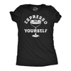 Womens Funny T Shirts Espresso Yourself Martini Sarcastic Caffeine Graphic Tee For Ladies