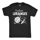 Mens Funny T Shirts Explore Uranus Sarcastic Space Graphic Tee For Men