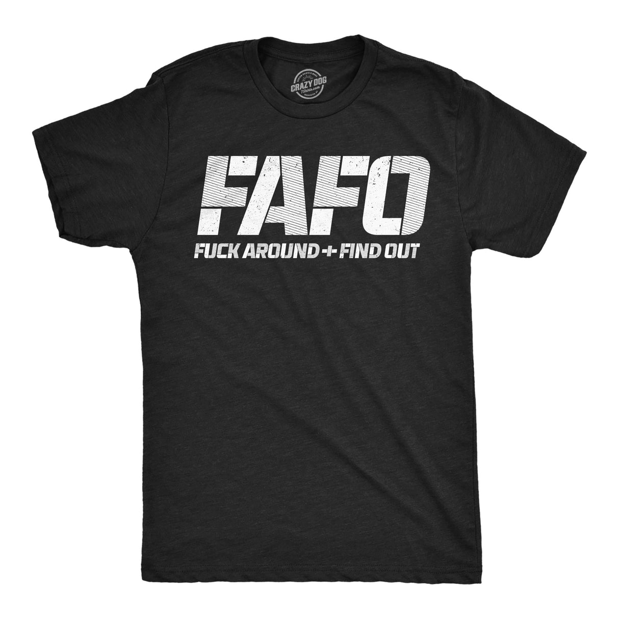 Mens Funny T Shirts FAFO Fuck Around and Find Out Sarcastic Tee for Men