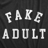 Mens Fake Adult T Shirt Funny Pretend Grown Up Joke Tee For Guys