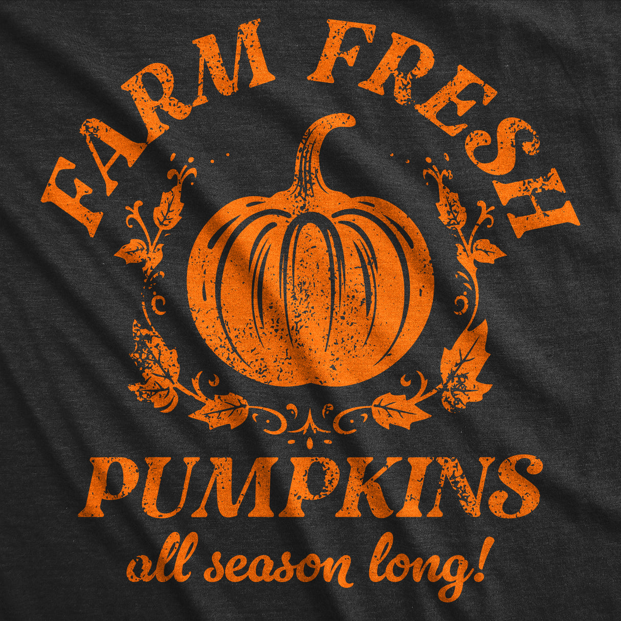 Womens Funny T Shirts Farm Fresh Pumpkins Sarcastic Halloween Graphic Tee For Ladies