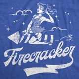 Womens Funny T Shirts Firecracker Sarcastic Fourth Of July Graphic Tee For Ladies