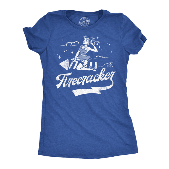 Womens Funny T Shirts Firecracker Sarcastic Fourth Of July Graphic Tee For Ladies