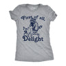 Womens Funny T Shirts First Of All Im A Delight Sarcastic Graphic Novelty Tee for Ladies
