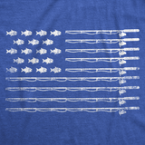 Mens Funny T Shirts Fishing American Flag Sarcastic Fish Novelty Tee For Men