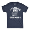 Mens Funny T Shirts Fishing Supplies Sarcastic Drinking Graphic Tee for Men