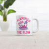 Flamingo With The Flow Mug Funny Sarcastic Animal Graphic Coffee Cup-11oz