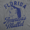 Mens Funny T Shirts Florida Americas Mullet Sarcastic Graphic Tee For Men