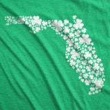 Mens Florida State Clovers T Shirt Funny St Pattys Day Parade Shamrocks Lovers Tee for Guys
