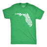 Mens Florida State Clovers T Shirt Funny St Pattys Day Parade Shamrocks Lovers Tee for Guys