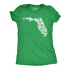 Womens Florida State Clovers T Shirt Funny St Pattys Day Parade Shamrocks Lovers Tee For Ladies