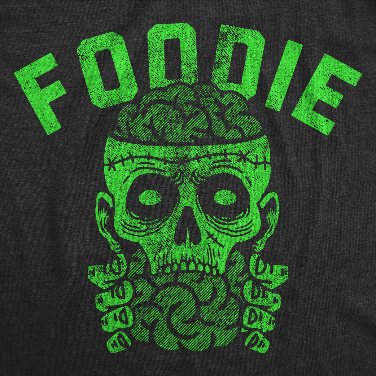 Mens Funny T Shirts Foodie Sarcastic Zombie Graphic Novelty Tee for Men
