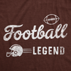 Mens Football Legend Funny T Shirts Sarcastic Sports Graphic Tee For Men