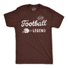 Mens Football Legend Funny T Shirts Sarcastic Sports Graphic Tee For Men