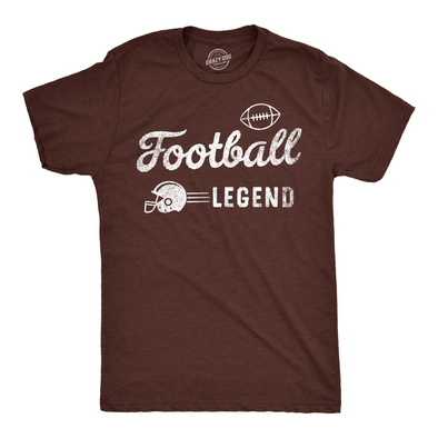 Mens Football Legend Funny T Shirts Sarcastic Sports Graphic Tee For Men