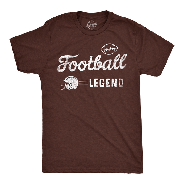 Mens Football Legend Funny T Shirts Sarcastic Sports Graphic Tee For Men