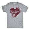 Mens Fragile Heart T Shirt Funny Valentines Day Delicate Sensitive Joke Tee For Guys