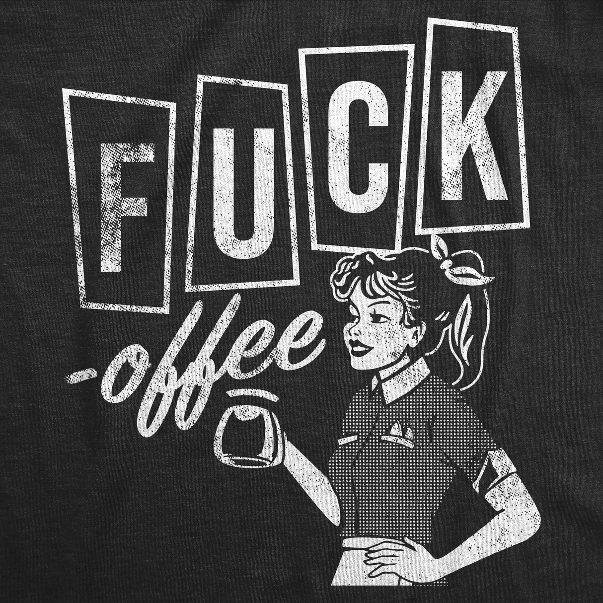 Womens Funny T Shirts Fuck Offee Sarcastic Caffeine Novelty Tee For Ladies