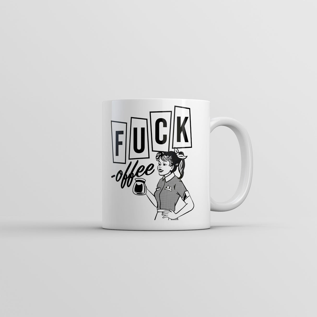 Fuck Offee Mug Funny Sarcastic Caffeine Novelty Coffee Cup-11oz