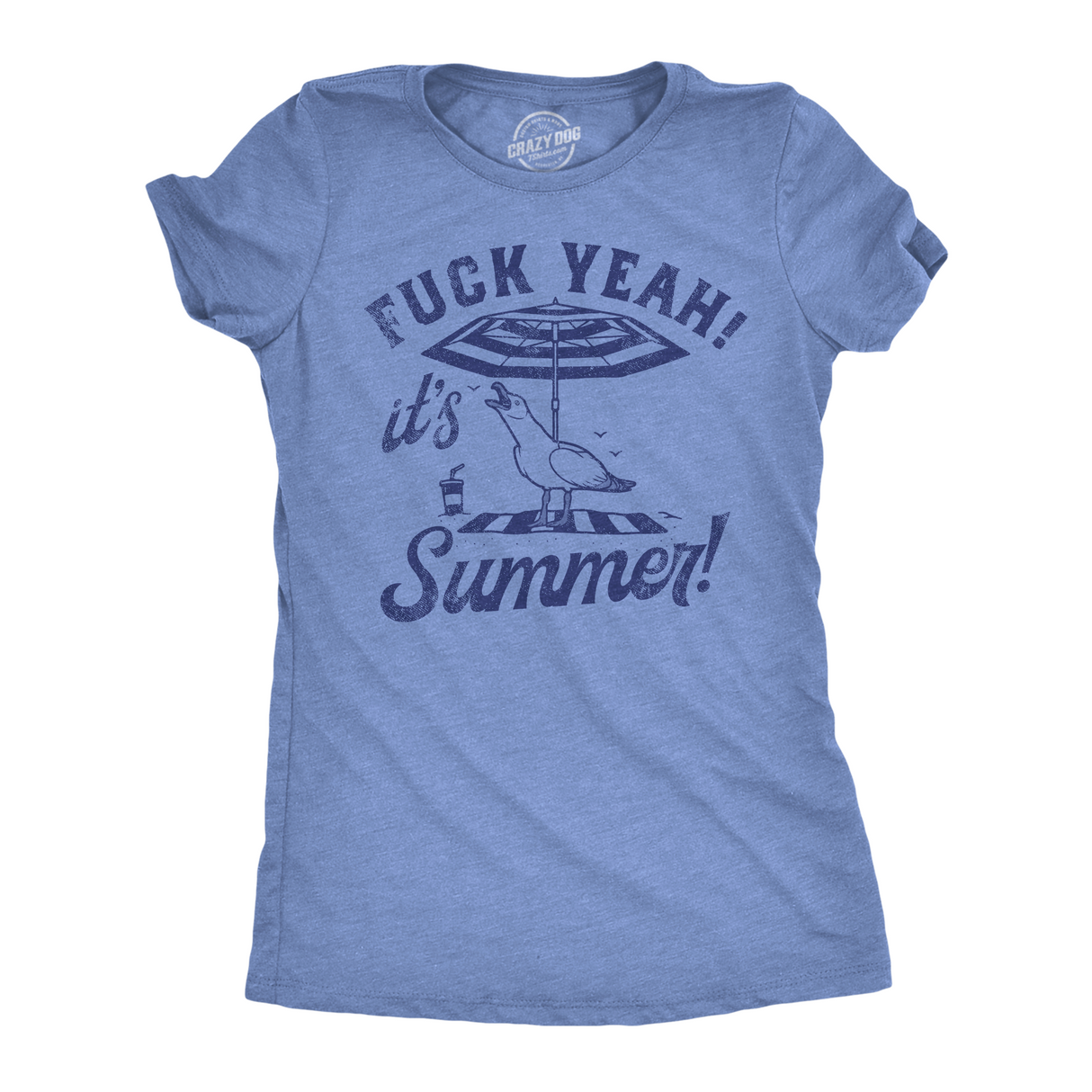 Womens Fuck Yeah Its Summer Funny T Shirt Sarcastic Vacation Tee For Ladies