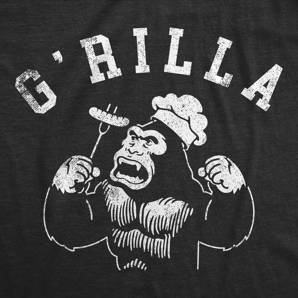 Mens Funny T Shirts Grilla Sarcastic Gorilla Graphic Novelty Cooking Tee For Men