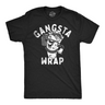 Mens Funny T Shirts Gangsta Wrap Sarcastic Food Graphic Tee for Men