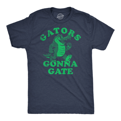 Mens Funny T Shirts Gators Gonna Gate Sarcastic Alligator Graphic Tee For Men