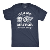 Mens Funny T Shirts Giant Meteor 24 Sarcastic Election Graphic Novelty Tee for Men