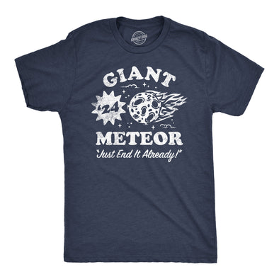 Mens Funny T Shirts Giant Meteor 24 Sarcastic Election Graphic Novelty Tee For Men