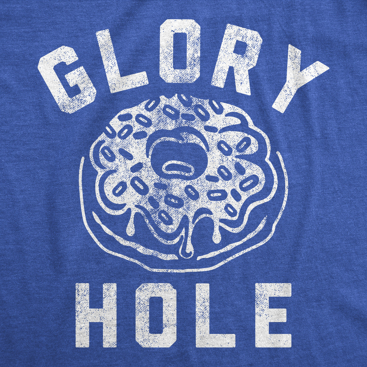 Mens Funny T Shirts Glory Hole Sarcastic Donut Graphic Tee for Men