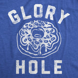 Mens Funny T Shirts Glory Hole Sarcastic Donut Graphic Tee for Men