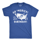 Mens Funny T Shirts Go Merica Its Your Birthday Sarcastic Fourth Of July Graphic Tee For Men