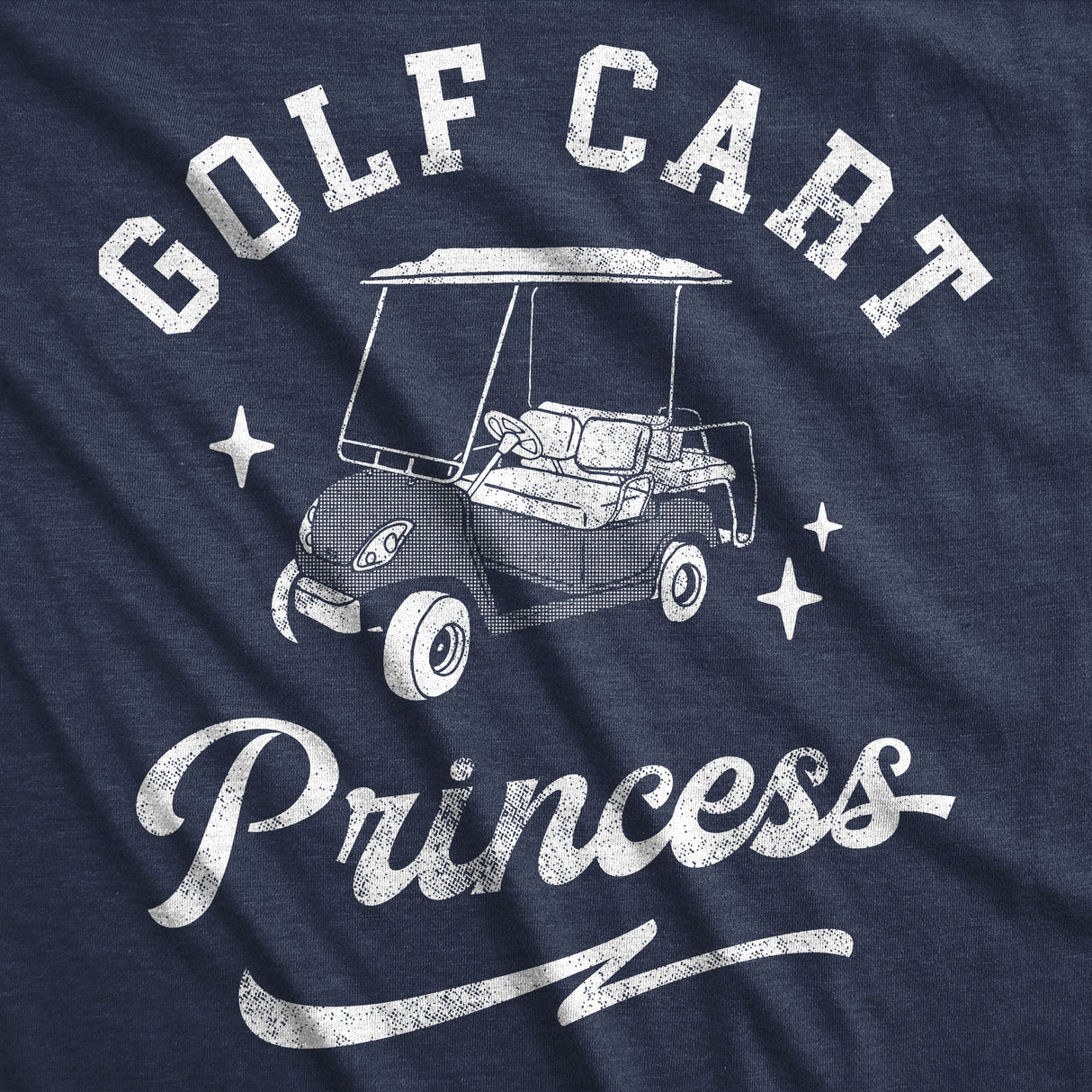 Womens Funny T Shirts Golf Cart Princess Sarcastic Golfing Graphic Tee For Ladies