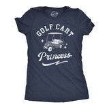 Womens Funny T Shirts Golf Cart Princess Sarcastic Golfing Graphic Tee For Ladies