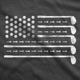 Golf American Flag Unisex Hoodie Funny Sarcastic Fourth Of July Golfing Graphic Hooded Sweatshirt